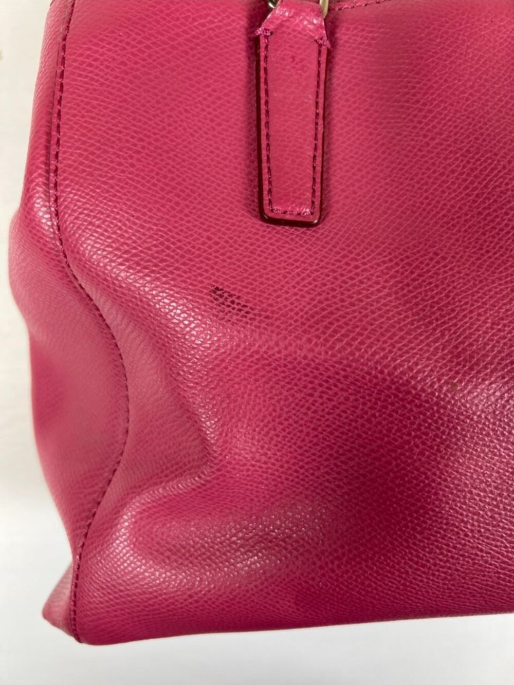 Coach Women Pink Leather Satchel Handbag Crossbody Bag Silver Hardware - Picture 13 of 16
